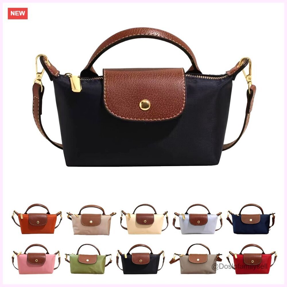 Mini Crossbody Bag with Adjustable Strap, Zipper Pockets, Spacious Tote